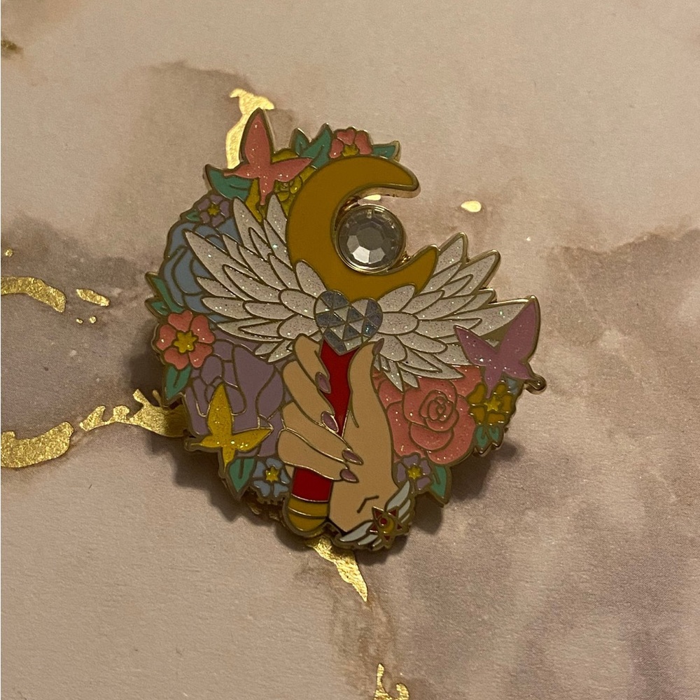 Sailor moon magic wand brooch lapel pin